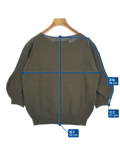 STUDIOUS（ステュディオス）ニット・セーター カーキ サイズ:F レディース/2200677792040