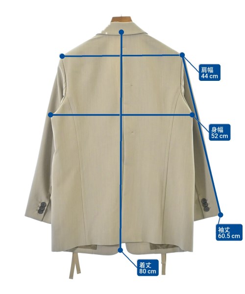 STUDIOUS（ステュディオス）カジュアルジャケット ベージュ サイズ:F レディース/2200655570011