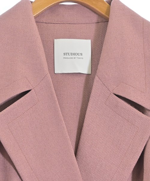STUDIOUS（ステュディオス）トレンチコート ピンク サイズ:1(S位) レディース/2200658668012
