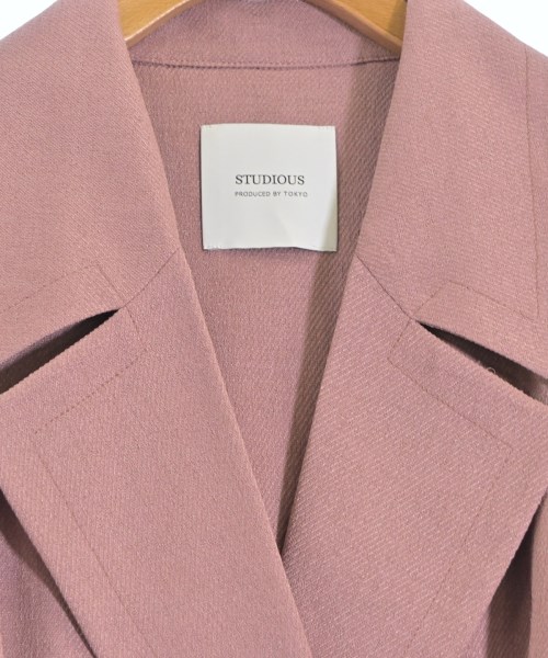 STUDIOUS（ステュディオス）トレンチコート ピンク サイズ:1(S位) レディース/2200658668012