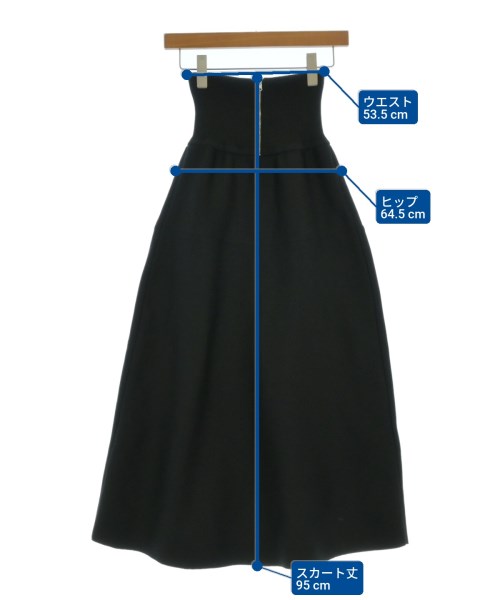 STUDIOUS（ステュディオス）ロング・マキシ丈スカート 黒 サイズ:1(S位) レディース/2200633432058