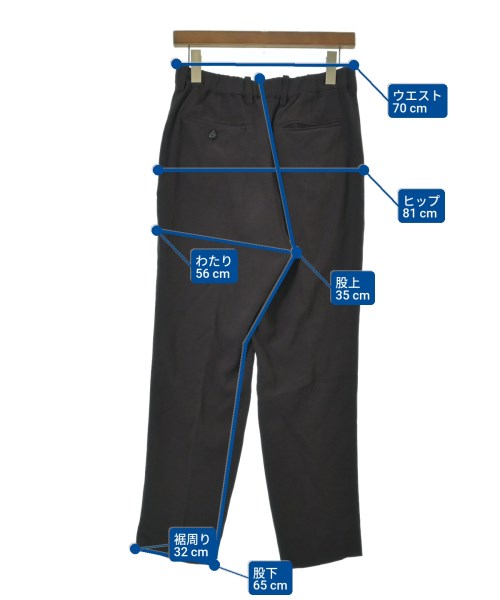 STUDIOUS（ステュディオス）スラックス 茶 サイズ:2(M位) レディース/2200623146040