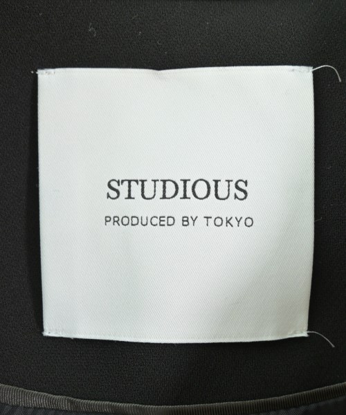 STUDIOUS（ステュディオス）ノーカラージャケット 黒 サイズ:0(XS位) レディース/2200641820021