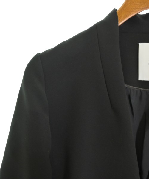 STUDIOUS（ステュディオス）ノーカラージャケット 黒 サイズ:0(XS位) レディース/2200641820021