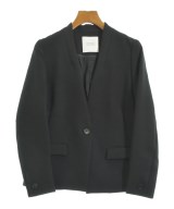 STUDIOUS（ステュディオス）ノーカラージャケット 黒 サイズ:0(XS位) レディース/2200641820021