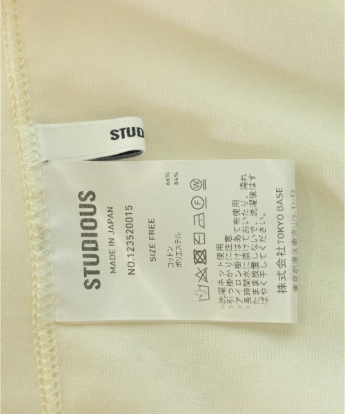 STUDIOUS（ステュディオス）Tシャツ・カットソー 白 サイズ:F レディース/2200699095082