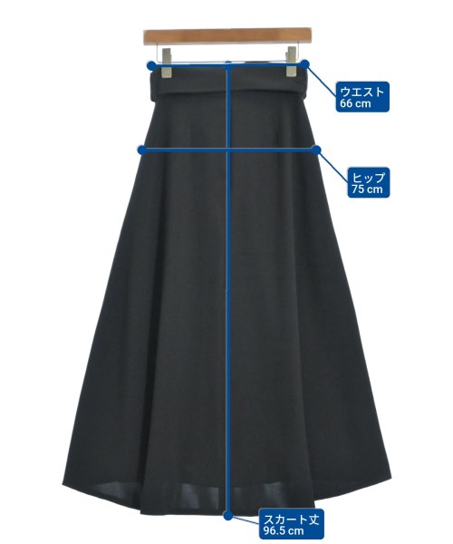 STUDIOUS（ステュディオス）ロング・マキシ丈スカート 黒 サイズ:0(XS位) レディース/2200666296016