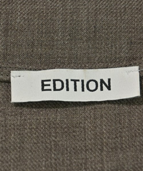 EDITION（エディション）カジュアルシャツ 茶 サイズ:34(XS位) レディース/2200635264015