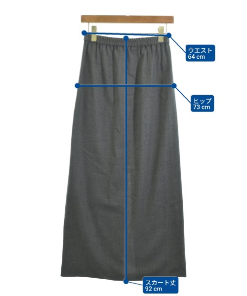EDITION（エディション）ロング・マキシ丈スカート グレー サイズ:38(M位) レディース/2200631236047