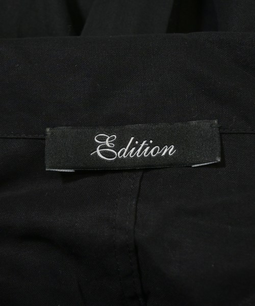 EDITION（エディション）カジュアルシャツ 黒 サイズ:F レディース/2200616515457