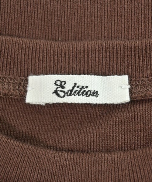 EDITION（エディション）Tシャツ・カットソー 茶 サイズ:34(XS位) レディース/2200610487118