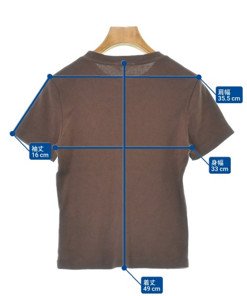 EDITION（エディション）Tシャツ・カットソー 茶 サイズ:34(XS位) レディース/2200610487118