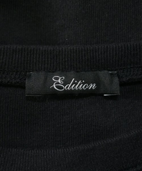 EDITION（エディション）Tシャツ・カットソー 黒 サイズ:36(S位) レディース/2200612450035