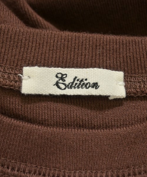 EDITION（エディション）Tシャツ・カットソー 茶 サイズ:34(XS位) レディース/2200611474018