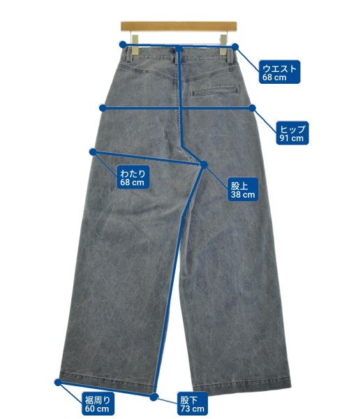 EDITION（エディション）デニムパンツ グレー サイズ:36(S位) レディース/2200672591020