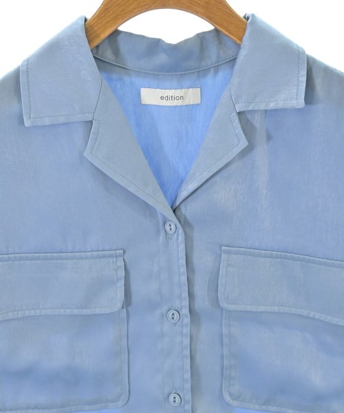 EDITION（エディション）カジュアルシャツ 青 サイズ:34(XS位) レディース/2200654757048
