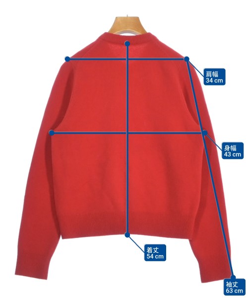 EDITION（エディション）カーディガン 赤 サイズ:34(XS位) レディース/2200651042024