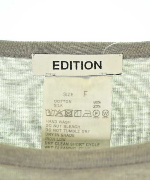 EDITION（エディション）Tシャツ・カットソー グレー サイズ:F レディース/2200696310058