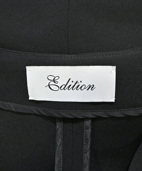 EDITION（エディション）ノーカラージャケット 黒 サイズ:36(S位) レディース/2200665107078