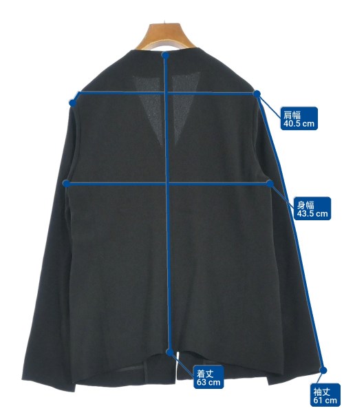 EDITION（エディション）ノーカラージャケット 黒 サイズ:36(S位) レディース/2200665107078