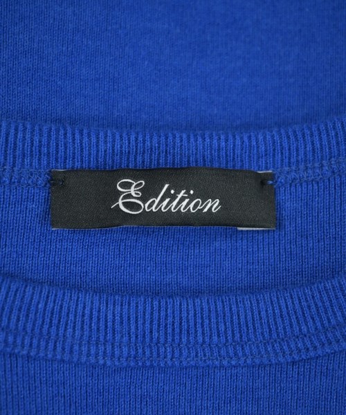 EDITION（エディション）Tシャツ・カットソー 青 サイズ:36(S位) レディース/2200660589046