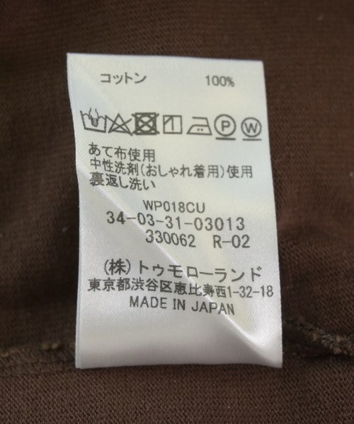 EDITION（エディション）Tシャツ・カットソー 茶 サイズ:34(XS位) レディース/2200712096133