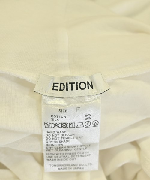 EDITION（エディション）Tシャツ・カットソー 白 サイズ:F レディース/2200728273177