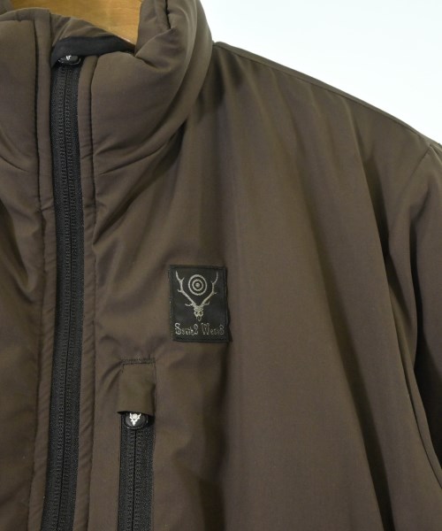 South2west8（サウストゥーウエストエイト）ダウンジャケット/ダウンベスト 茶 サイズ:S レディース/2200624918028