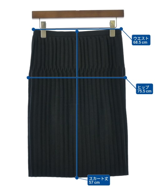 CLEANA（クリーナ）ひざ丈スカート 黒 サイズ:2(M位) レディース/2200679146018