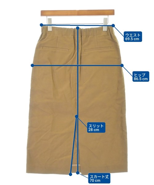 UNION LAUNCH（ユニオンランチ）ひざ丈スカート 茶 サイズ:S レディース/2200631144601