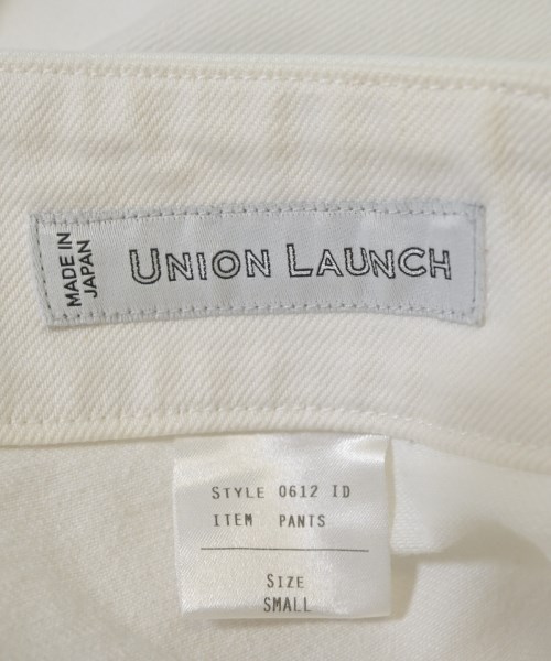 UNION LAUNCH（ユニオンランチ）デニムパンツ 白 サイズ:S メンズ/2200601390038