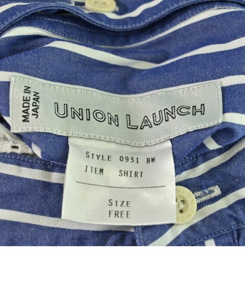 UNION LAUNCH（ユニオンランチ）カジュアルシャツ 青 サイズ:F レディース/2200709087021