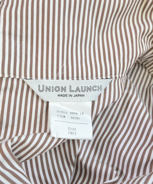 UNION LAUNCH（ユニオンランチ）カジュアルシャツ 茶 サイズ:-(M位) レディース/2200732950170