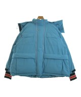 black means（ブラックミーンズ）ダウンジャケット/ダウンベスト 青 サイズ:3(L位) レディース/2200645144017