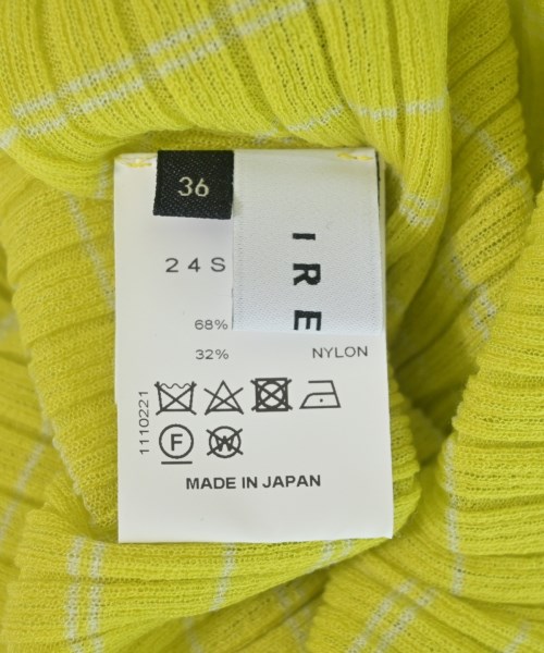 IRENE（アイレネ）Tシャツ・カットソー 黄 サイズ:36(M位) レディース/2200638336016
