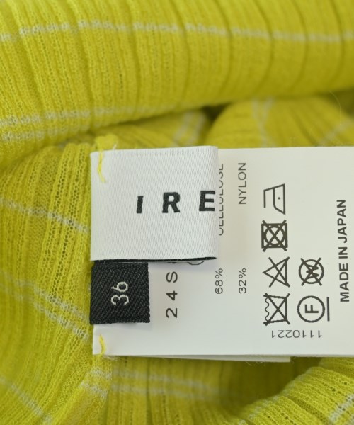 IRENE（アイレネ）Tシャツ・カットソー 黄 サイズ:36(S位) レディース/2200640414054