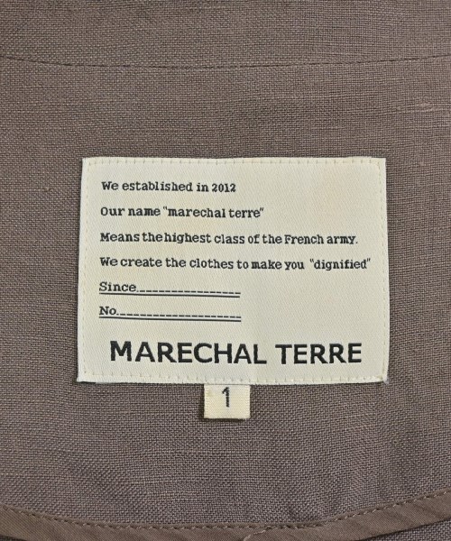 MARECHAL TERRE（マルシャルテル）ジャケット 茶 サイズ:1(S位) レディース/2200644648028