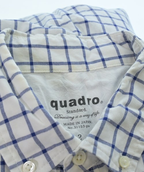 quadro（クオドロ）カジュアルシャツ 白 サイズ:2(M位) メンズ/2200620335102