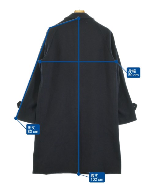 ISETAN MEN'S（イセタンメンズ）ステンカラーコート 紺 サイズ:46(M位) メンズ/2200639093048