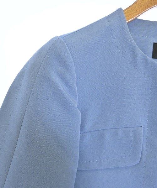 MIKAKO NAKAMURA（ミカコナカムラ）ノーカラージャケット 青 サイズ:36(S位) レディース/2200638013030