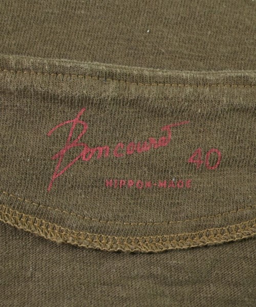 BONCOURA（ボンクラ）Tシャツ・カットソー 茶 サイズ:40(XS位) メンズ/2200636412064