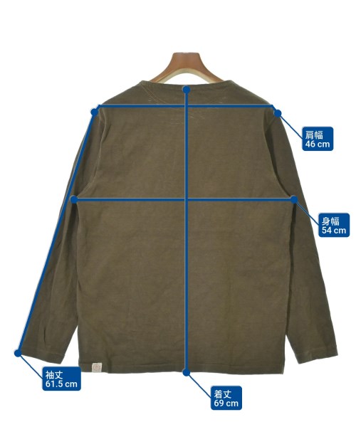 BONCOURA（ボンクラ）Tシャツ・カットソー 茶 サイズ:40(XS位) メンズ/2200636412064