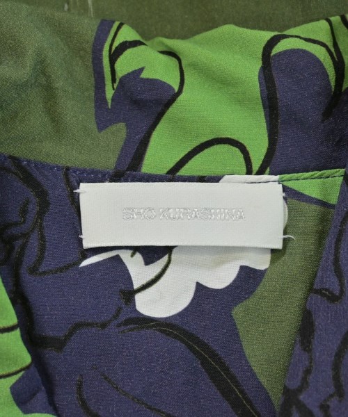 SHO KURASHINA（ショウクラシナ）シャツワンピース 緑 サイズ:-(M位) レディース/2200633099084