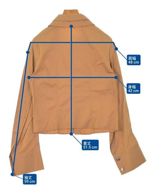 SHO KURASHINA（ショウクラシナ）カジュアルシャツ 茶 サイズ:-(M位) レディース/2200672071195