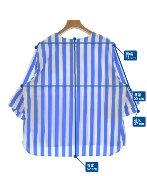 PS by Paul Smith（ピーエスバイポールスミス）ブラウス 青 サイズ:46(L位) レディース/2200617136187