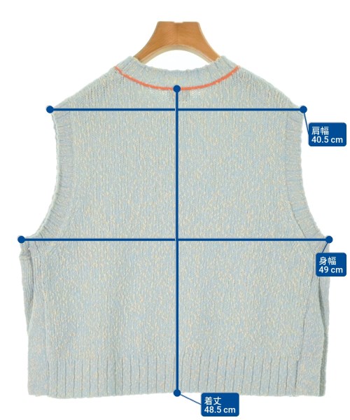 PS by Paul Smith（ピーエスバイポールスミス）ベスト 青 サイズ:M レディース/2200665081026