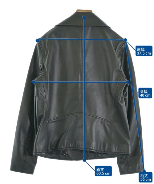 PS by Paul Smith（ピーエスバイポールスミス）ライダース 黒 サイズ:38(S位) レディース/2200714355023