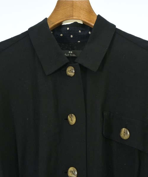 PS by Paul Smith（ピーエスバイポールスミス）シャツワンピース 黒 サイズ:38(S位) レディース/2200714355078