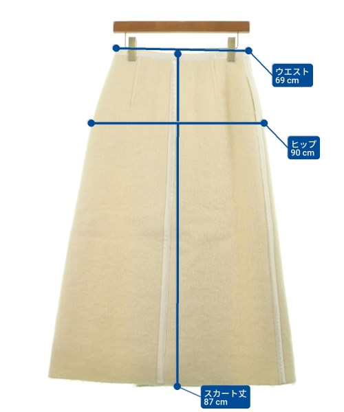 BLAMINK（ブラミンク）ロング・マキシ丈スカート 白 サイズ:38(M位) レディース/2200638013016