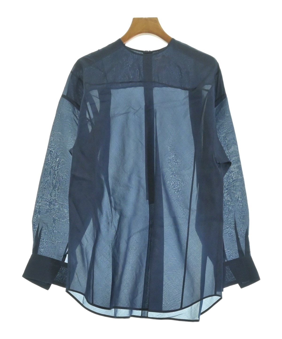 BLAMINK（ブラミンク）ブラウス 紺 サイズ:36(S位) レディース